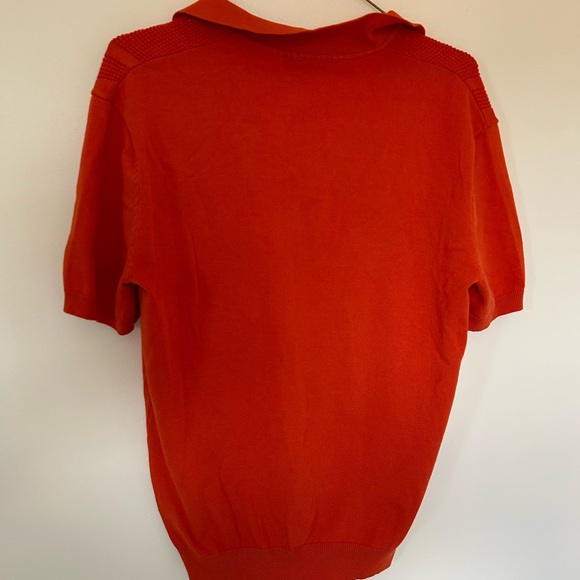 Grace Karin Men's Vibrant Orange Polo Shirt - Picture 7 of 7